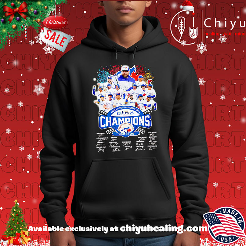 American League Championship Series 2025 Champions Toronto Blue Jays signatures shirt American League Championship Series 2025 Champions Toronto Blue Jays signatures shirt