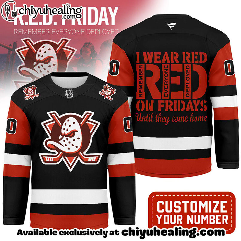 Anaheim Ducks - Premium NHL Red Friday Hockey Jersey