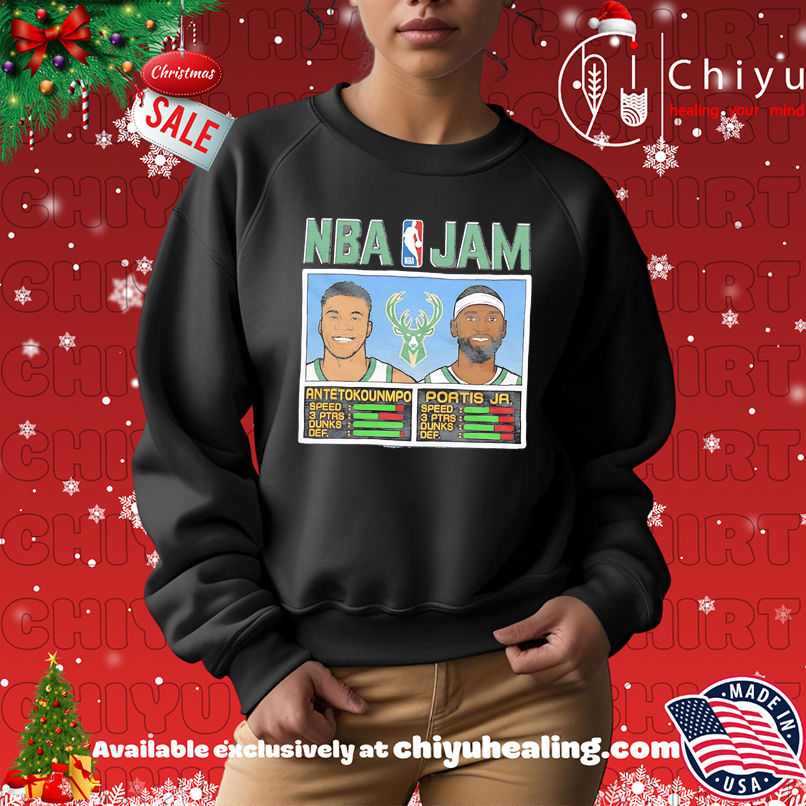 Antetokounmpo And Portis Jr NBA Jam Milwaukee Bucks shirt Antetokounmpo And Portis Jr NBA Jam Milwaukee Bucks shirt