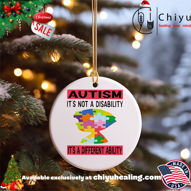 Autism It's Not A Disability It's A Different Ability shirt, Hoodie, Sweatshirt, Poster Canvas, Mug, Ornaments