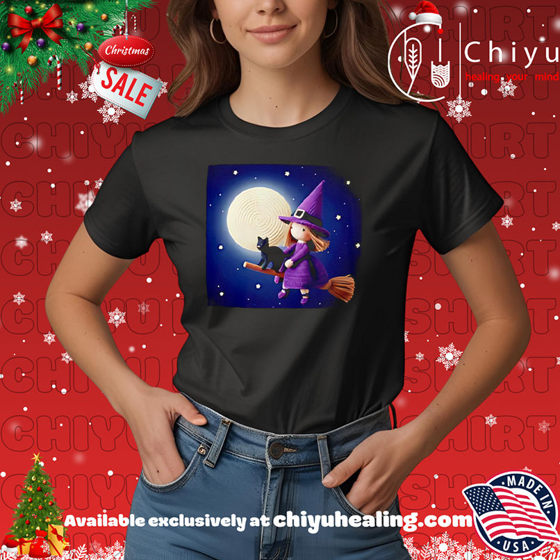 Awesome Charming Crochet Witch and Cat on Broom shirt, Hoodie, Sweatshirt, Poster Canvas, Mug, Ornaments