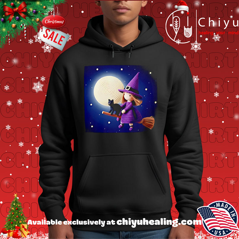 Awesome Charming Crochet Witch and Cat on Broom shirt Awesome Charming Crochet Witch and Cat on Broom shirt