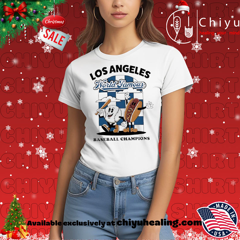 Awesome La Dodgers World Series Merch Los Angeles Dodgers World Famous Baseball Champions shirt, Hoodie, Sweatshirt, Poster Canvas, Mug, Ornaments