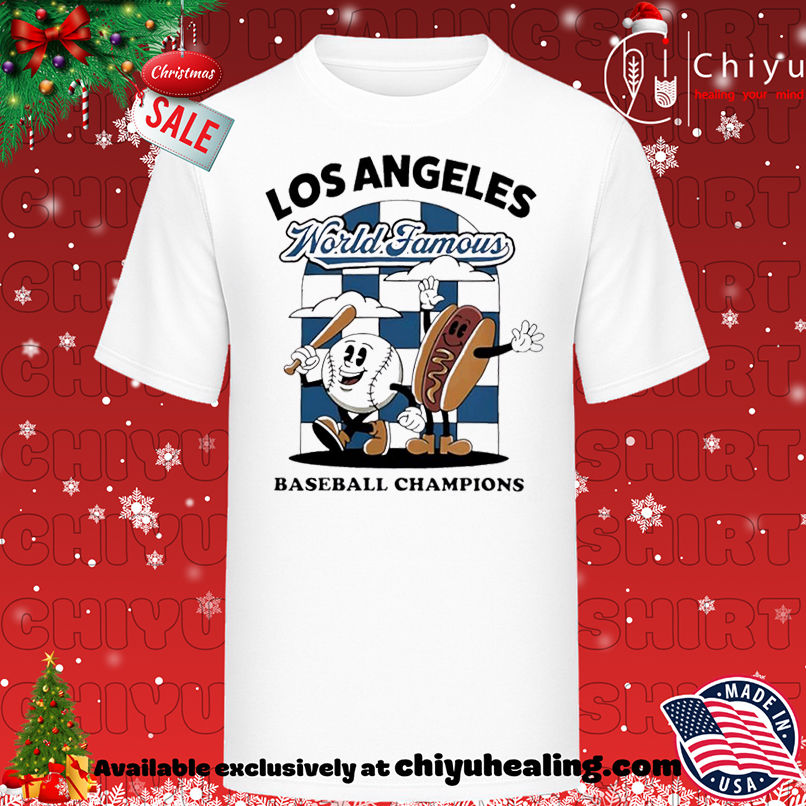 Awesome La Dodgers World Series Merch Los Angeles Dodgers World Famous Baseball Champions shirt, Hoodie, Sweatshirt, Poster Canvas, Mug, Ornaments