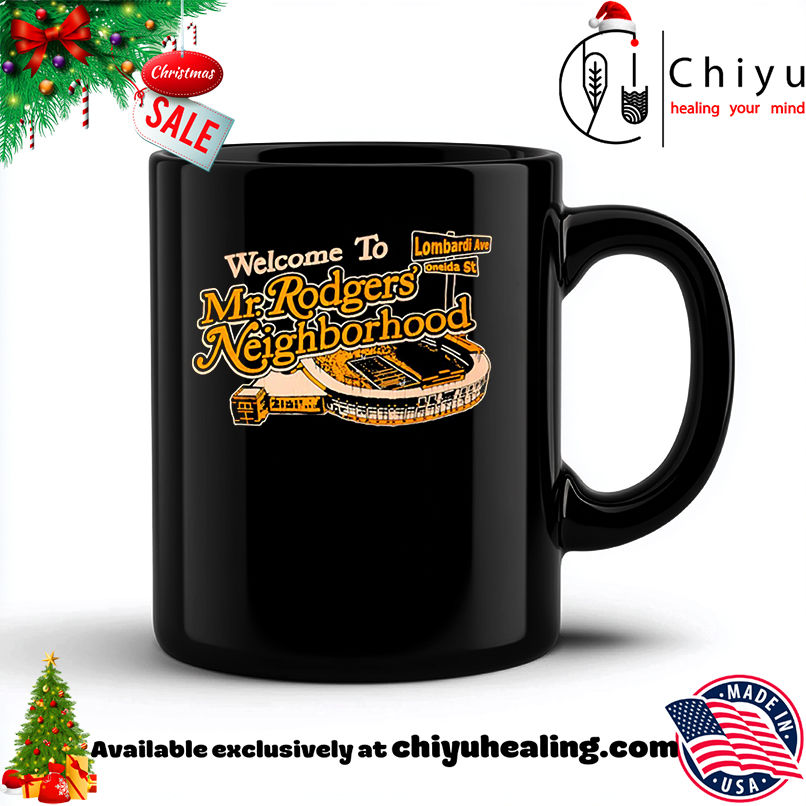 Awesome Welcome To Mr. Rodgers' Neighborhood Green Bay Packers shirt, Hoodie, Sweatshirt, Poster Canvas, Mug, Ornaments