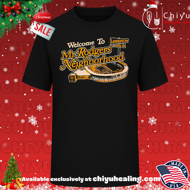 Awesome Welcome To Mr. Rodgers' Neighborhood Green Bay Packers shirt, Hoodie, Sweatshirt, Poster Canvas, Mug, Ornaments