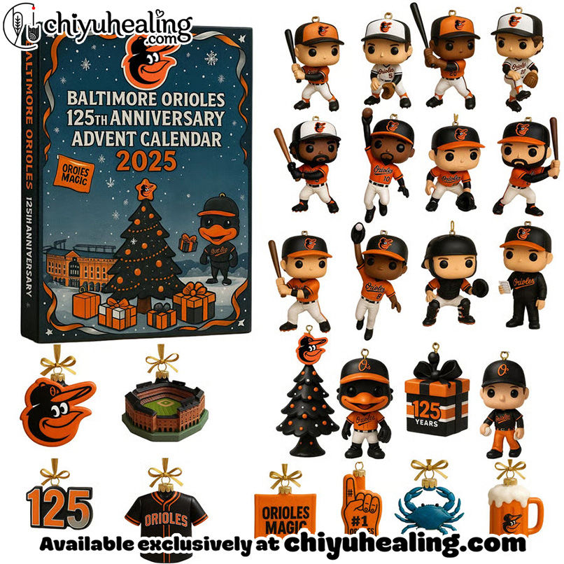 Baltimore Orioles Advent Calendar 2025, Christmas Countdown Advent Calendar Gift Box with 24 Acrylic Ornaments Baltimore Orioles Advent Calendar 2025, Christmas Countdown Advent Calendar Gift Box with 24 Acrylic Ornaments