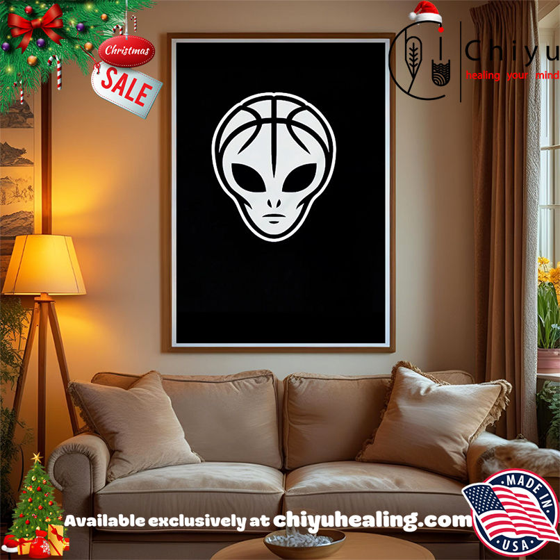 Basketball Alien big head shirt, Hoodie, Sweatshirt, Poster Canvas, Mug, Ornaments
