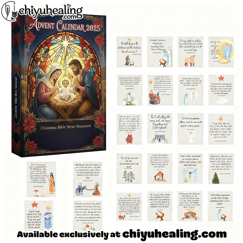 Bible Verse Advent Calendar 2025 - A Journey of Faith, Hope & Joy, Christmas Countdown Advent Calendar Gift Box with 24 Acrylic Ornaments Bible Verse Advent Calendar 2025 - A Journey of Faith, Hope & Joy, Christmas Countdown Advent Calendar Gift Box with 24 Acrylic Ornaments