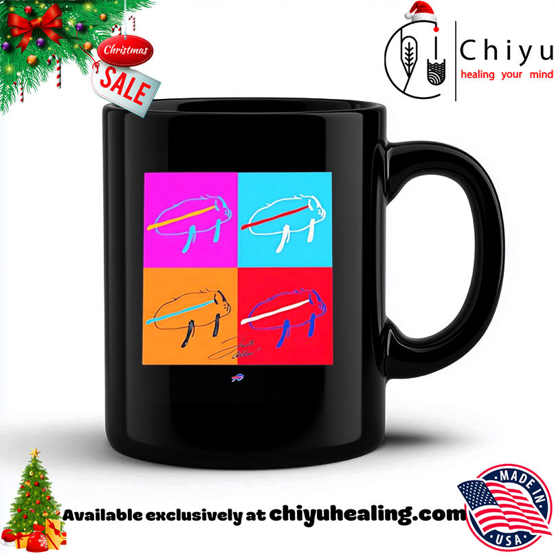 Billustration Buffalo Bills Josh Allen paint shirt, Hoodie, Sweatshirt, Poster Canvas, Mug, Ornaments