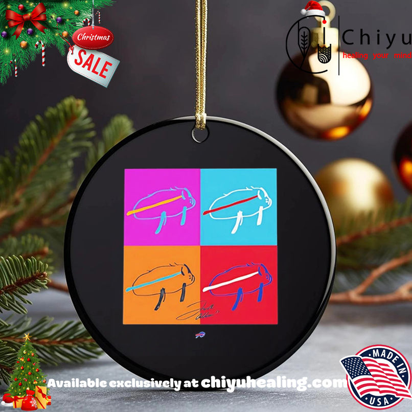 Billustration Buffalo Bills Josh Allen paint shirt, Hoodie, Sweatshirt, Poster Canvas, Mug, Ornaments