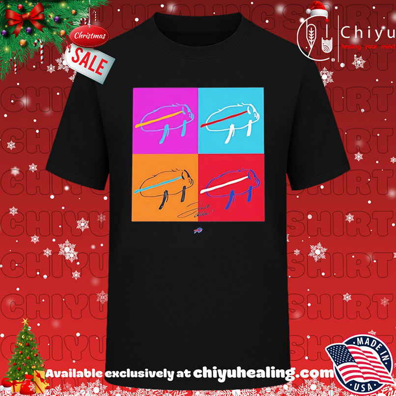 Billustration Buffalo Bills Josh Allen paint shirt, Hoodie, Sweatshirt, Poster Canvas, Mug, Ornaments