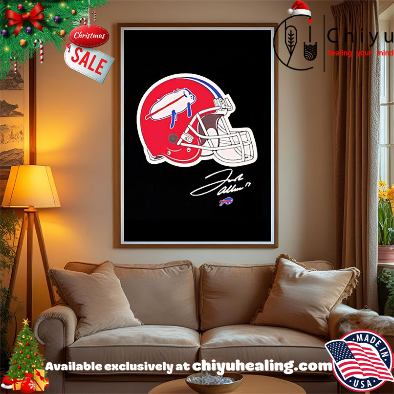 Billustration Josh Allen Buffalo Bills helmets shirt, Hoodie, Sweatshirt, Poster Canvas, Mug, Ornaments