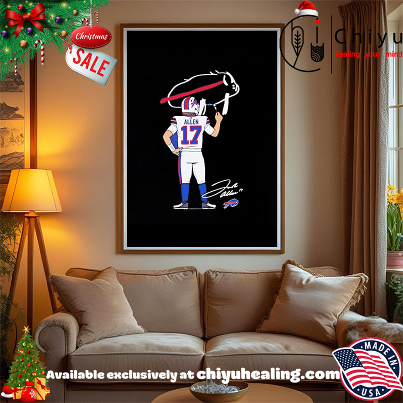 Billustration Josh Allen Buffalo Bills paint shirt, Hoodie, Sweatshirt, Poster Canvas, Mug, Ornaments