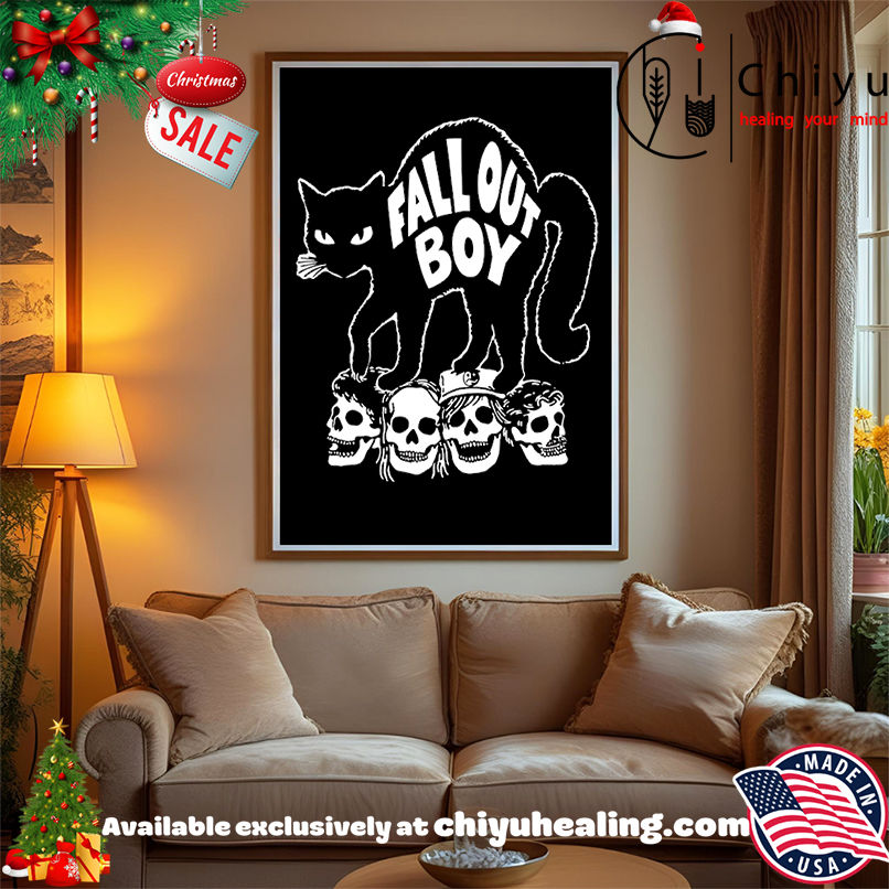 Black Cat Fall Out Boy Shirt, Hoodie, Sweatshirt, Poster Canvas, Mug, Ornaments