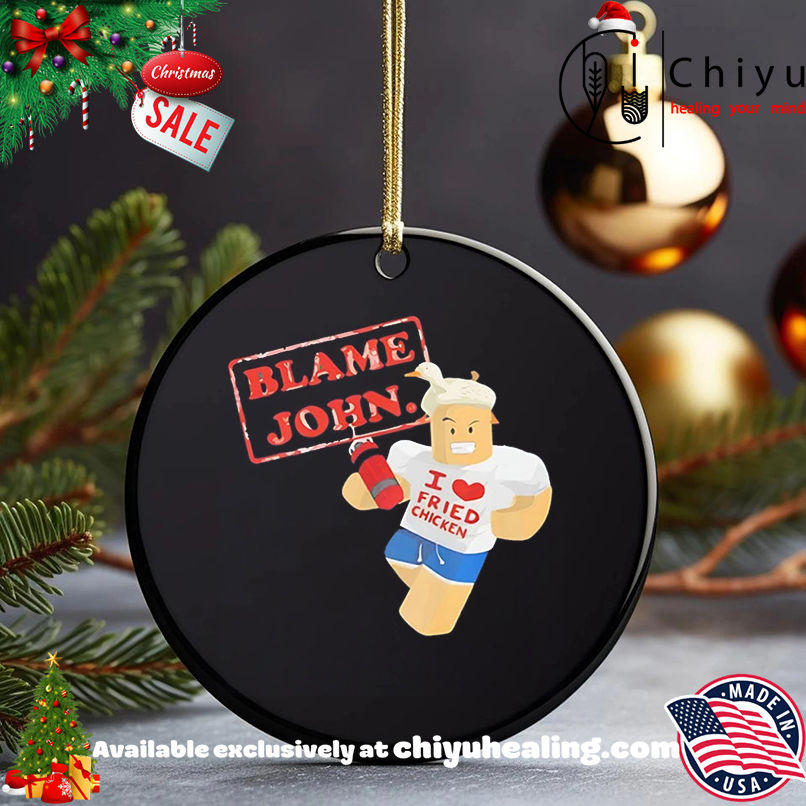Blame John Lego I Love Fried Chicken shirt, Hoodie, Sweatshirt, Poster Canvas, Mug, Ornaments