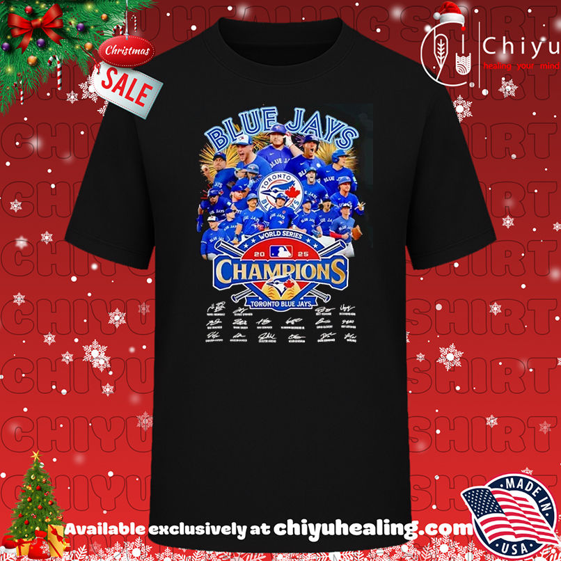 Blue Jays 2025 World Series Champions signature T-shirt, Hoodie, Sweatshirt, Poster Canvas, Mug, Ornaments