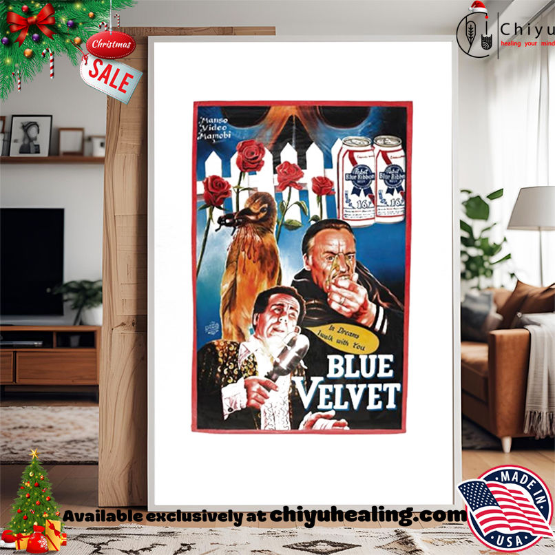 Blue Velvet Ghana movie poster vintage shirt, Hoodie, Sweatshirt, Poster Canvas, Mug, Ornaments