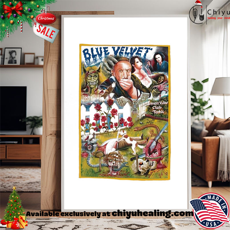 Blue Velvet Movie Poster shirt, Hoodie, Sweatshirt, Poster Canvas, Mug, Ornaments