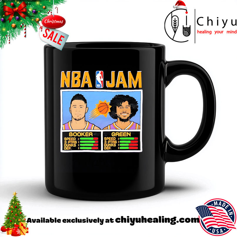 Booker And Green NBA Jam Suns shirt, Hoodie, Sweatshirt, Poster Canvas, Mug, Ornaments