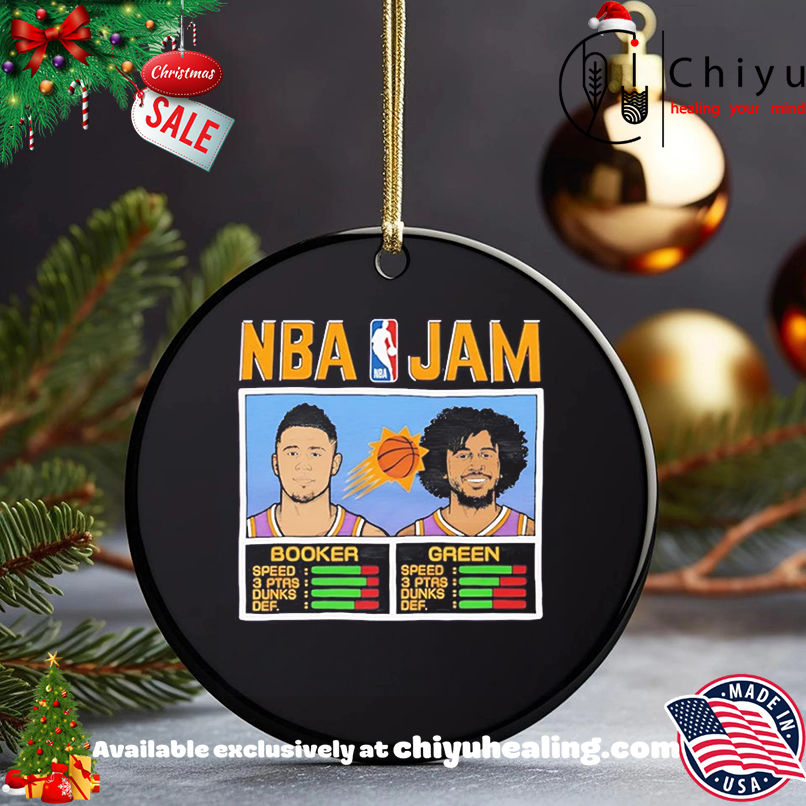 Booker And Green NBA Jam Suns shirt, Hoodie, Sweatshirt, Poster Canvas, Mug, Ornaments