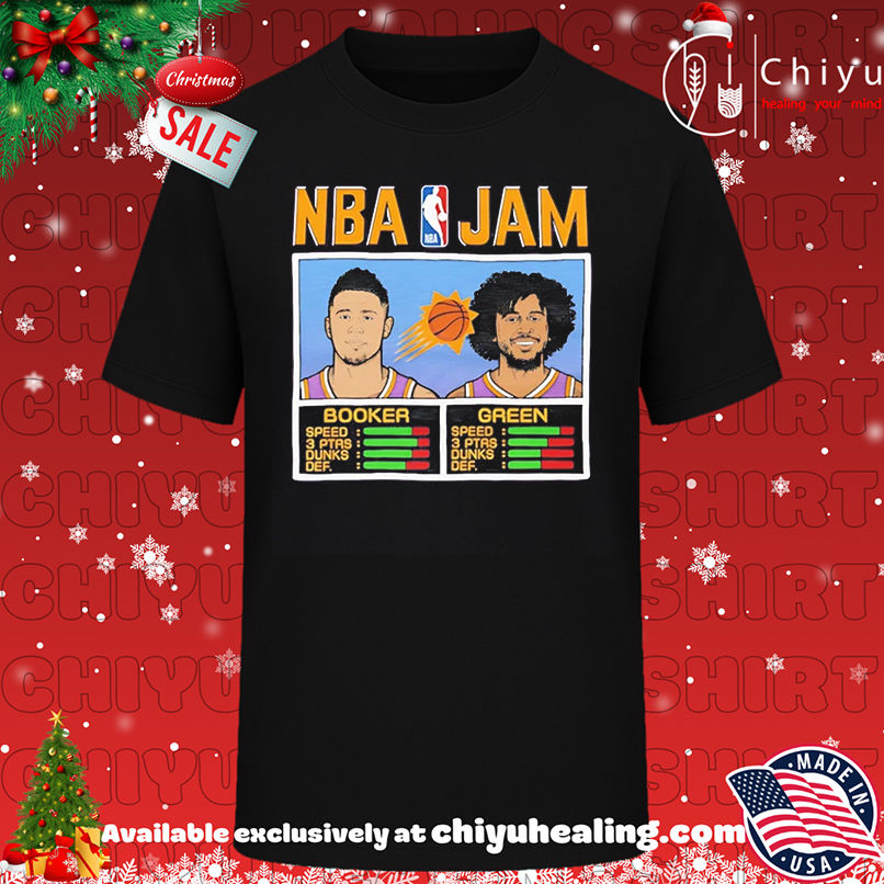 Booker And Green NBA Jam Suns shirt, Hoodie, Sweatshirt, Poster Canvas, Mug, Ornaments