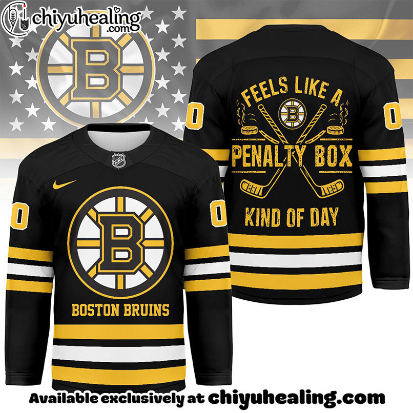 Boston Bruins - Premium NHL Feels Like a Penalty Day Long Jersey