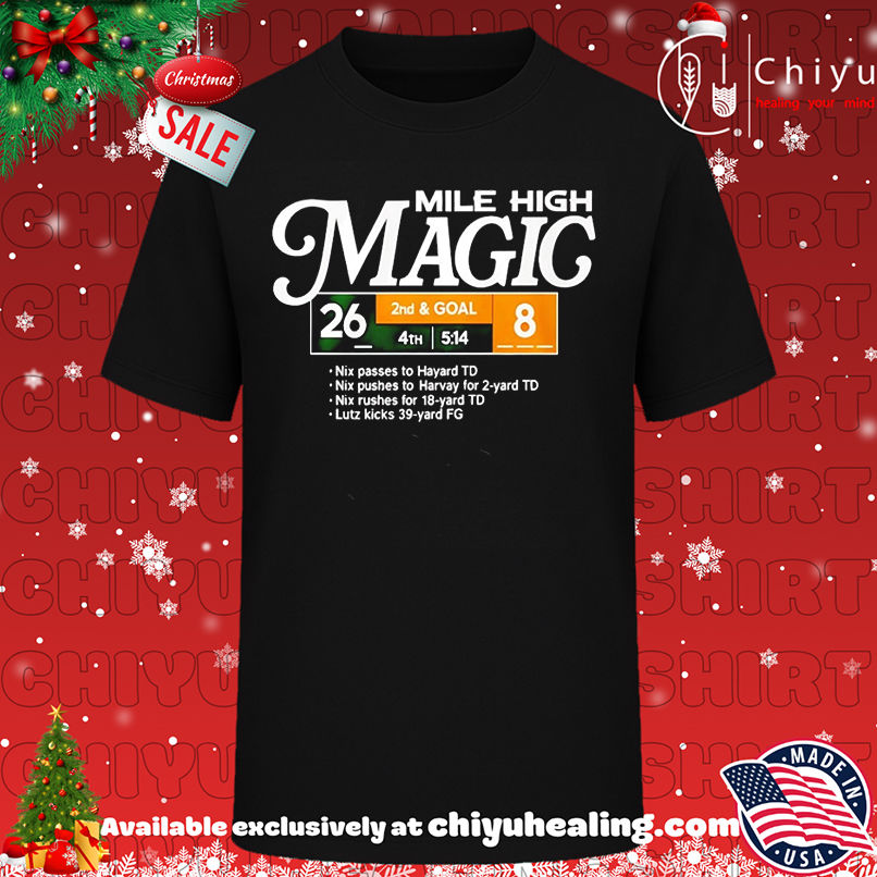 Broncos Football Mile High Magic 26-8 shirt, Hoodie, Sweatshirt, Poster Canvas, Mug, Ornaments