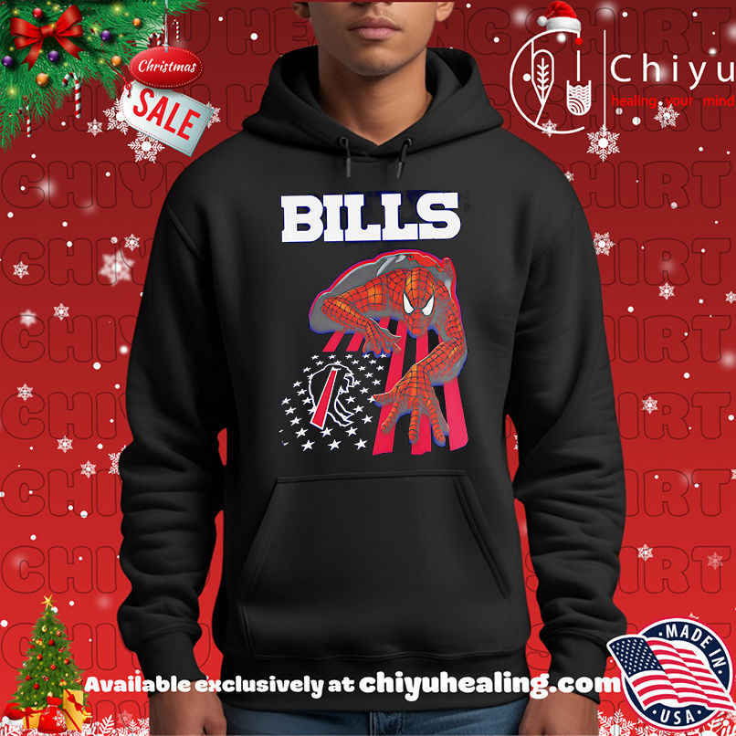 Buffalo Bills And Spiderman America Flag Shirt, Hoodie, Sweatshirt, Poster Canvas, Mug, Ornaments 2 Buffalo Bills And Spiderman America Flag Shirt, Hoodie, Sweatshirt, Poster Canvas, Mug, Ornaments