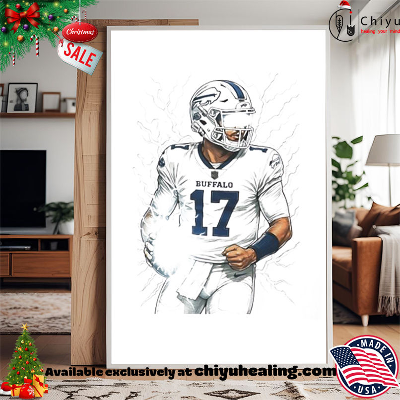 Buffalo Bills Josh Allen Electric Softstyle shirt, Hoodie, Sweatshirt, Poster Canvas, Mug, Ornaments