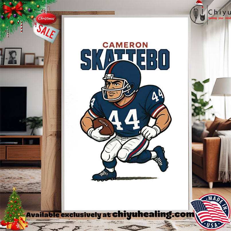 Cameron Skattebo 44 New York Giants Caricature shirt, Hoodie, Sweatshirt, Poster Canvas, Mug, Ornaments