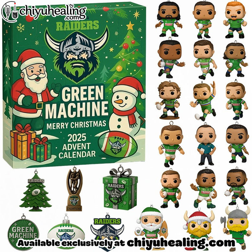 Canberra Raiders 2025 Advent Calendar, Christmas Countdown Advent Calendar Gift Box with 24 Acrylic Ornaments Canberra Raiders 2025 Advent Calendar, Christmas Countdown Advent Calendar Gift Box with 24 Acrylic Ornaments