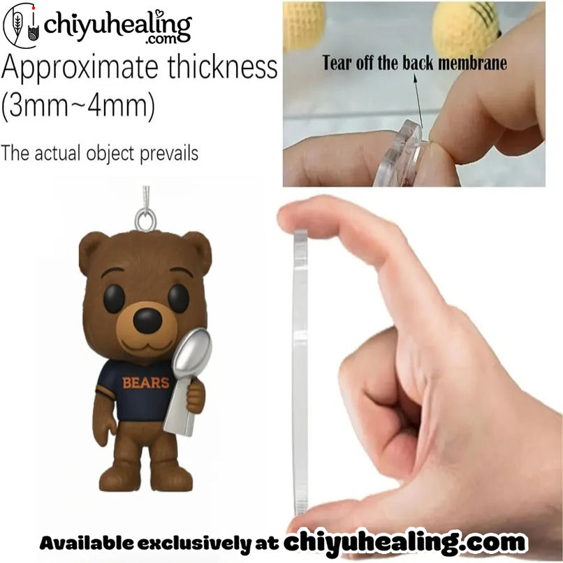 Chicago Bears 2025 Advent Calendar 105th anniversary (1920 - 2025) Christmas Idea, Christmas Gift, Christmas Countdown Advent Calendar Gift Box with 24 Acrylic Ornaments