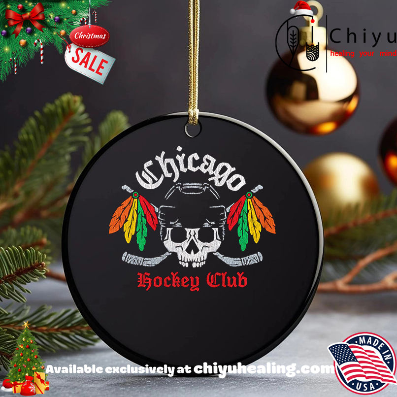Chicago Hockey Club Skull shirt, Hoodie, Sweatshirt, Poster Canvas, Mug, Ornaments