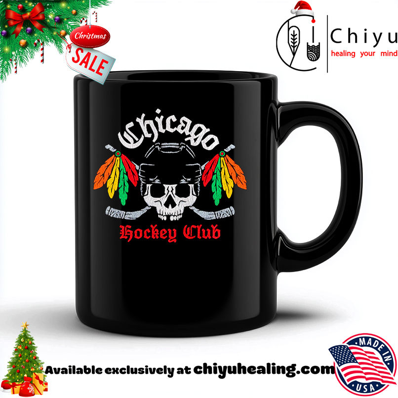 Chicago Hockey Club Skull shirt, Hoodie, Sweatshirt, Poster Canvas, Mug, Ornaments