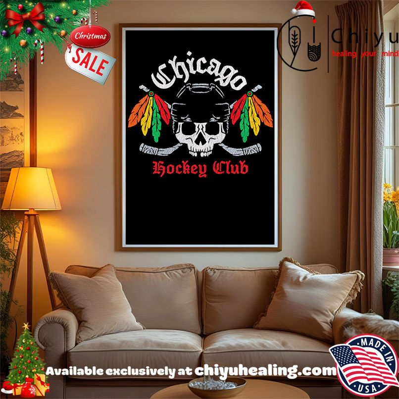 Chicago Hockey Club Skull shirt, Hoodie, Sweatshirt, Poster Canvas, Mug, Ornaments