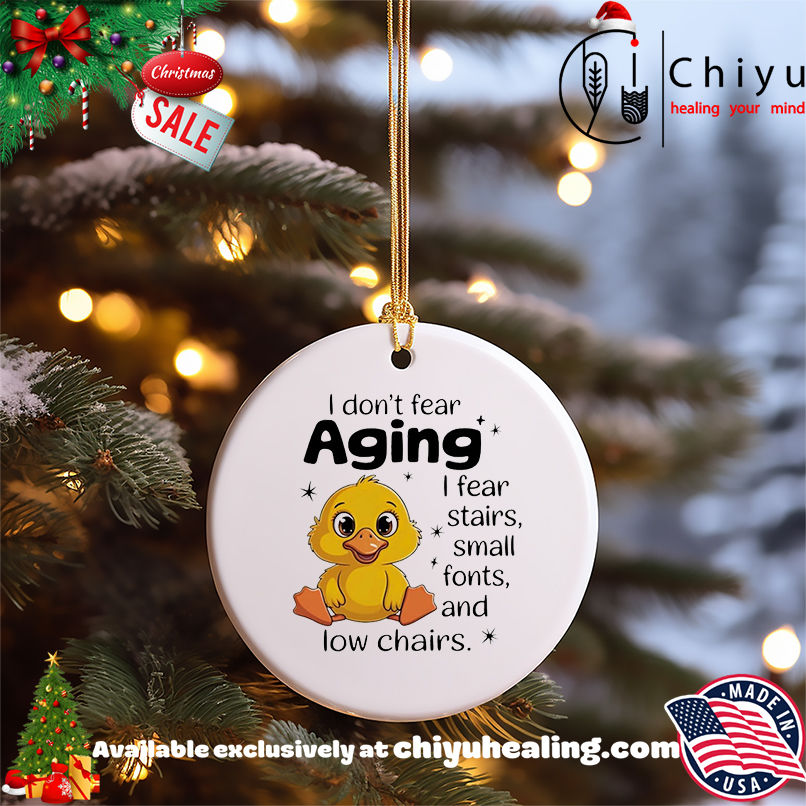 Chicken I don't fear aging I fear stairs small fonts and low chairs shirt, Hoodie, Sweatshirt, Poster Canvas, Mug, Ornaments