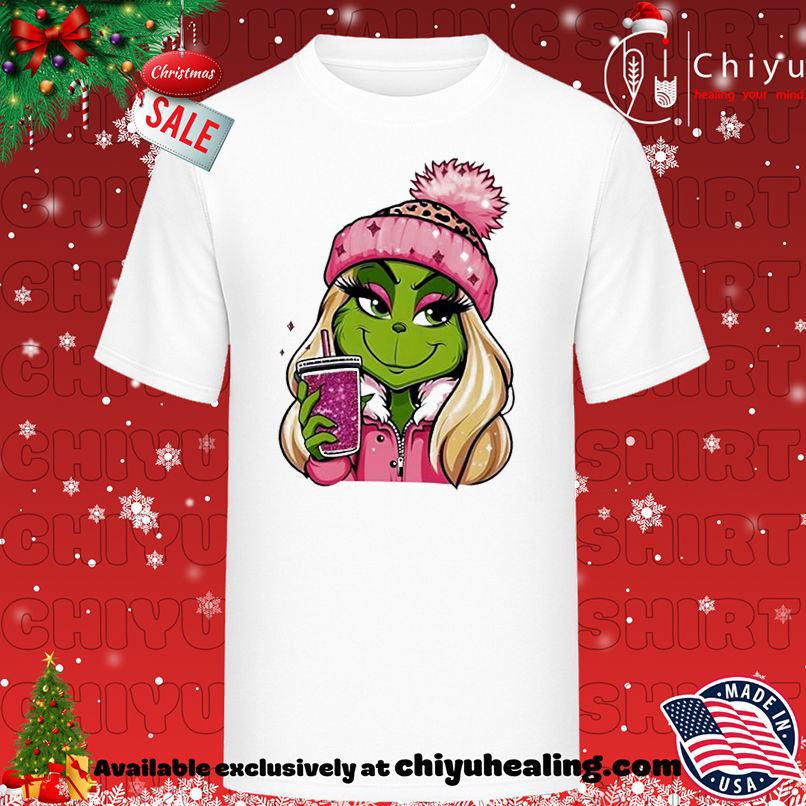 Christmas Pink Grinch Girl Milktea 2025 shirt, Hoodie, Sweatshirt, Poster Canvas, Mug, Ornaments