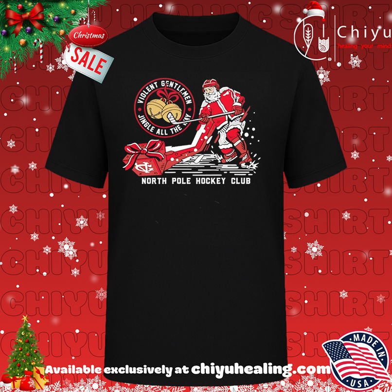 Christmas Santa North Pole Hockey Club Jingle All The Way shirt, Hoodie, Sweatshirt, Poster Canvas, Mug, Ornaments