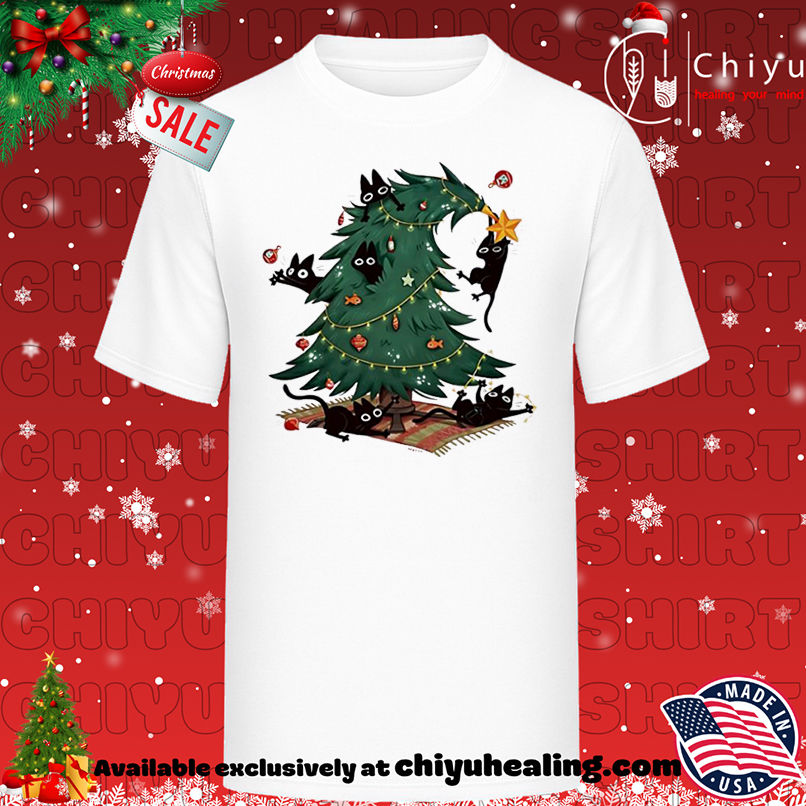 Christmas Tree and Cats cute 2025 shirt, Hoodie, Sweatshirt, Poster Canvas, Mug, Ornaments