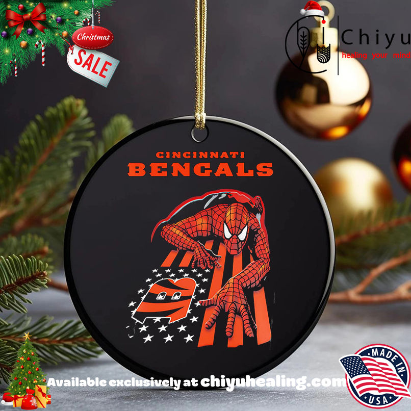 Cincinnati Bengals & Spiderman America Flag Shirt, Hoodie, Sweatshirt, Poster Canvas, Mug, Ornaments 5 Cincinnati Bengals & Spiderman America Flag Shirt, Hoodie, Sweatshirt, Poster Canvas, Mug, Ornaments
