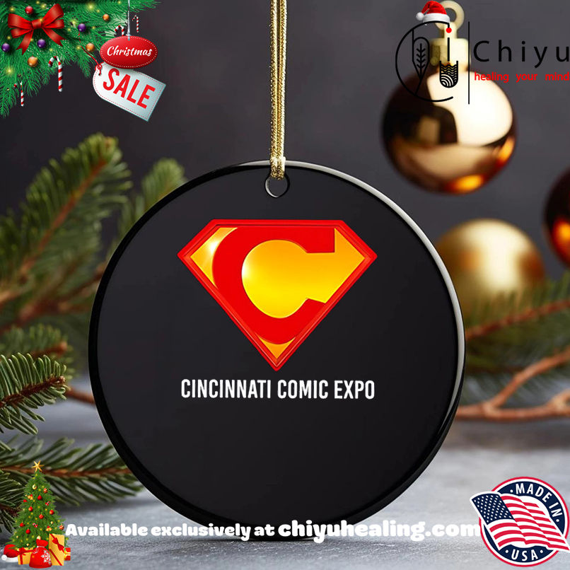 Cincinnati Comic Expo logo C Superman shirt, Hoodie, Sweatshirt, Poster Canvas, Mug, Ornaments