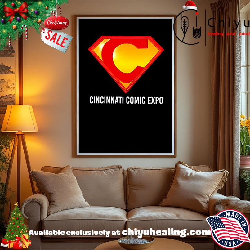 Cincinnati Comic Expo logo C Superman shirt, Hoodie, Sweatshirt, Poster Canvas, Mug, Ornaments