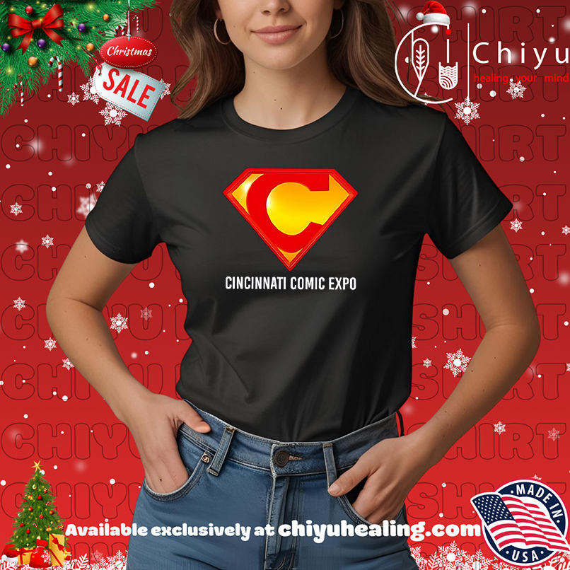 Cincinnati Comic Expo logo C Superman shirt, Hoodie, Sweatshirt, Poster Canvas, Mug, Ornaments