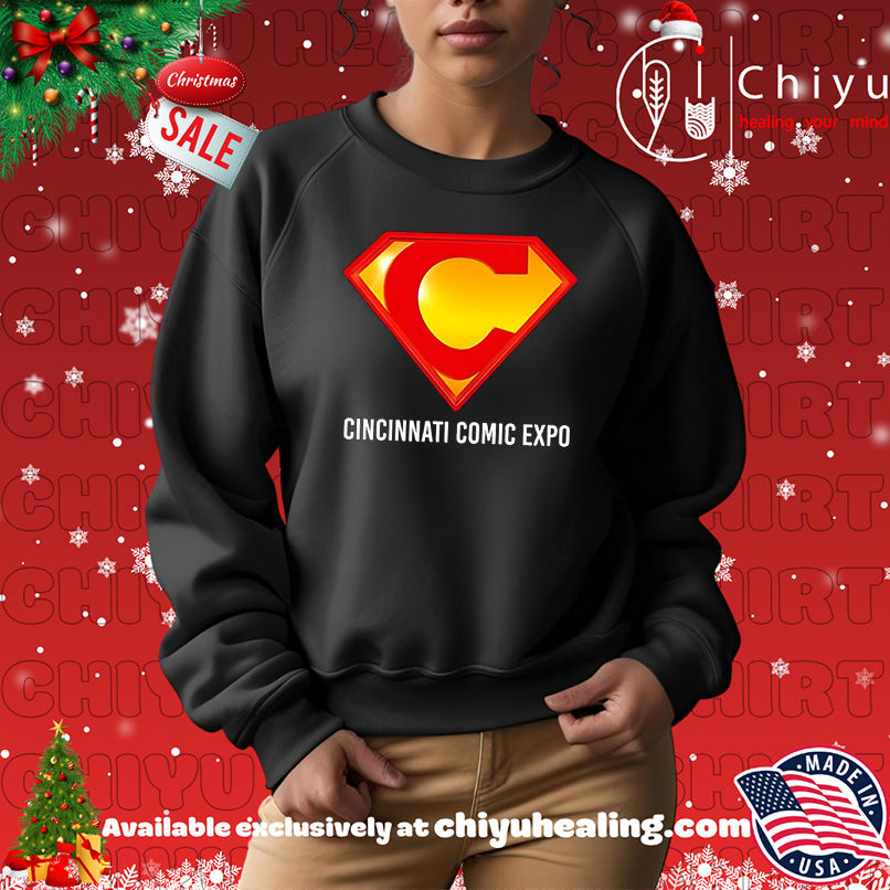Cincinnati Comic Expo logo C Superman shirt Cincinnati Comic Expo logo C Superman shirt