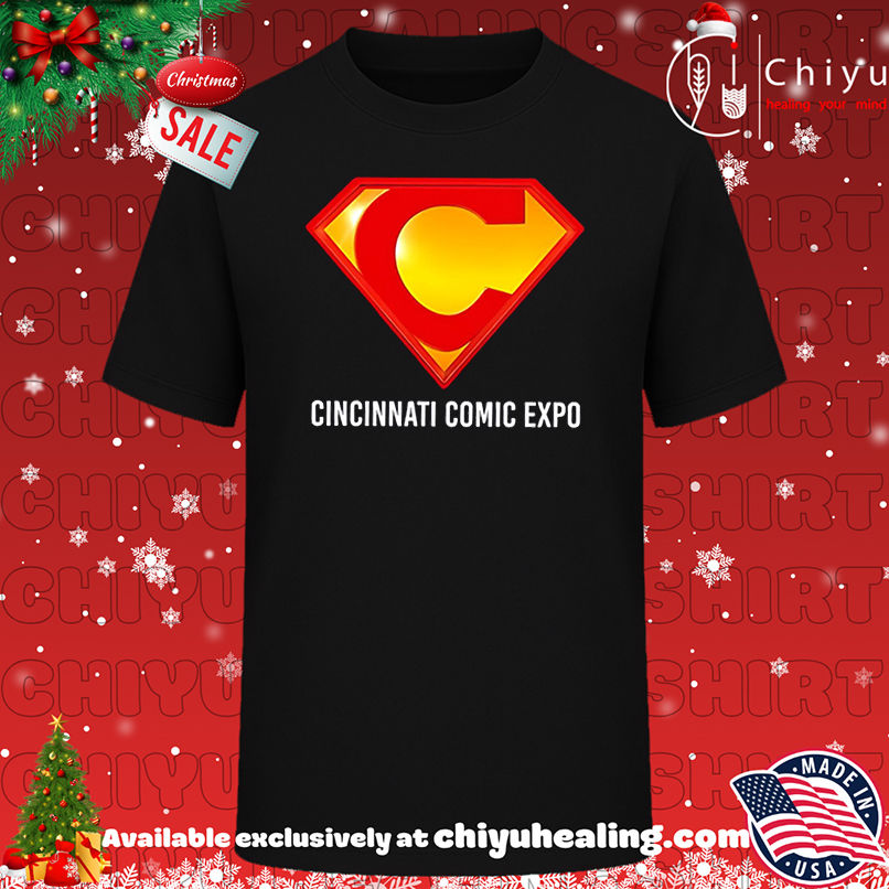 Cincinnati Comic Expo logo C Superman shirt, Hoodie, Sweatshirt, Poster Canvas, Mug, Ornaments