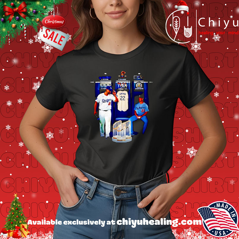 Clayton Kershaw locker room Los Angeles Dodgers 2025 World Series Champion T-shirt, Hoodie, Sweatshirt, Poster Canvas, Mug, Ornaments