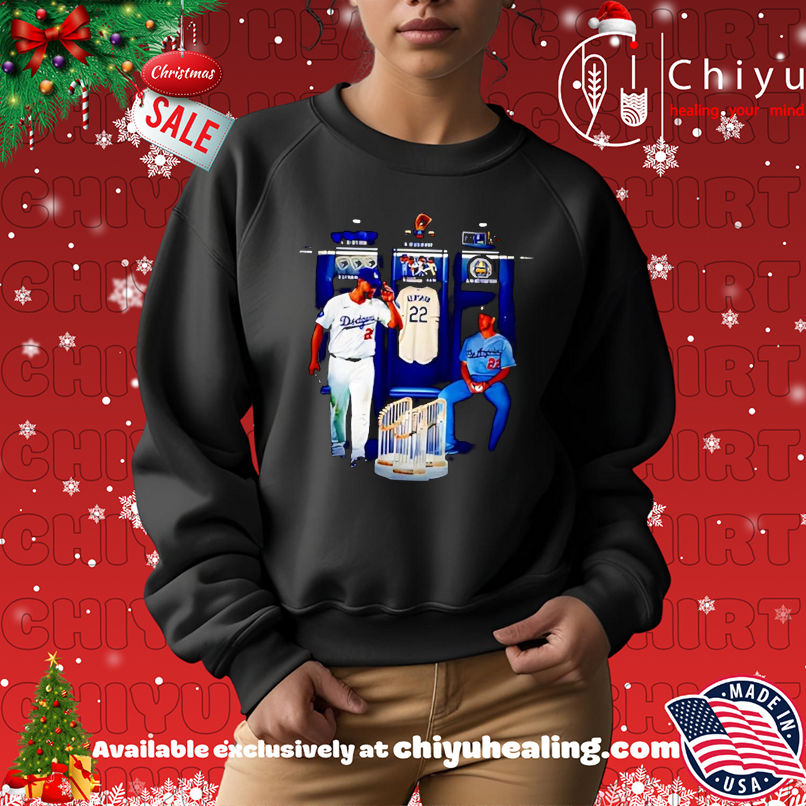 Clayton Kershaw locker room Los Angeles Dodgers 2025 World Series Champion T-shirt Clayton Kershaw locker room Los Angeles Dodgers 2025 World Series Champion T-shirt