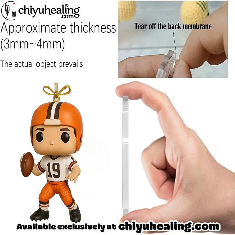 Cleveland Browns 79th Anniversary Advent Calendar 2025 Christmas Gift, Christmas Idea, Christmas Countdown Advent Calendar Gift Box with 24 Acrylic Ornaments