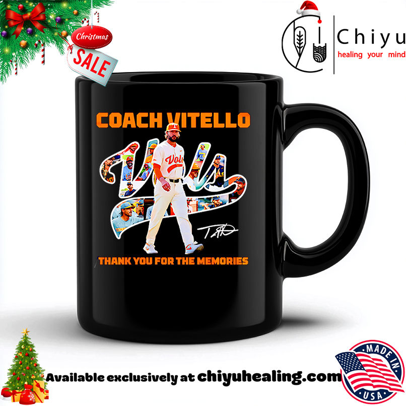 Coach Vitello thank you for the memories shirt, Hoodie, Sweatshirt, Poster Canvas, Mug, Ornaments
